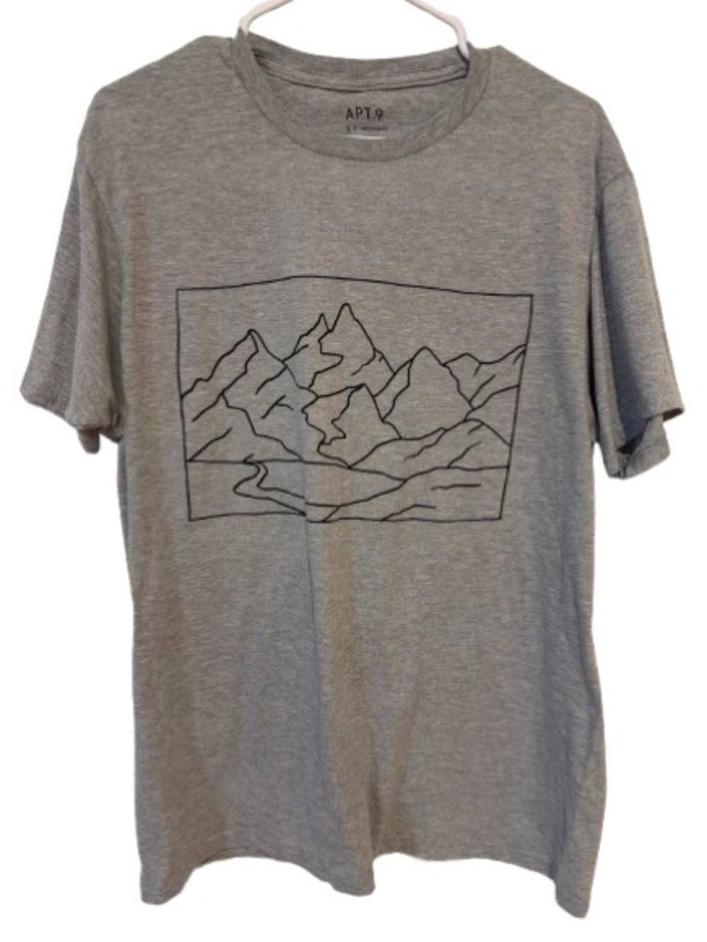 Apt. 9 Men’s Gray Mountain Graphic Crew Neck Tee Size Large